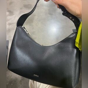 Furla Sleek Black Hobo Bag